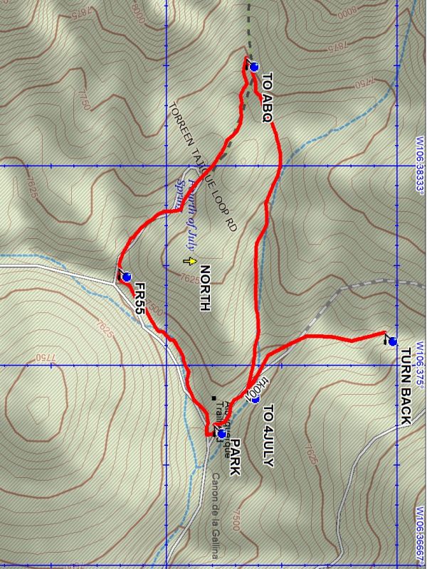 Domingo Baca TWA Route – Albuquerque Senior Centers' Hiking Groups (ASCHG)